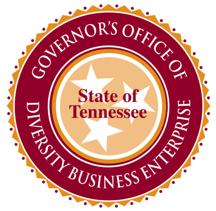 governors office of tennessee diversity business enterprise seal a team with black text 1