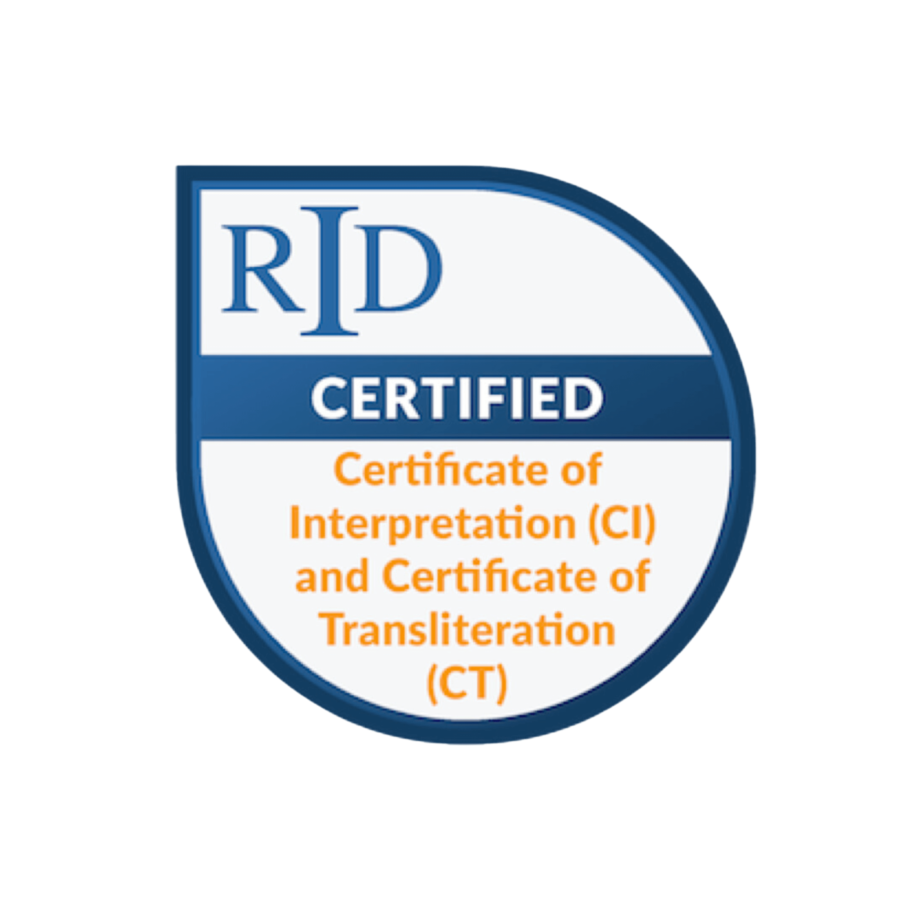 rid certified certification of interpretation and certificate of transliteration